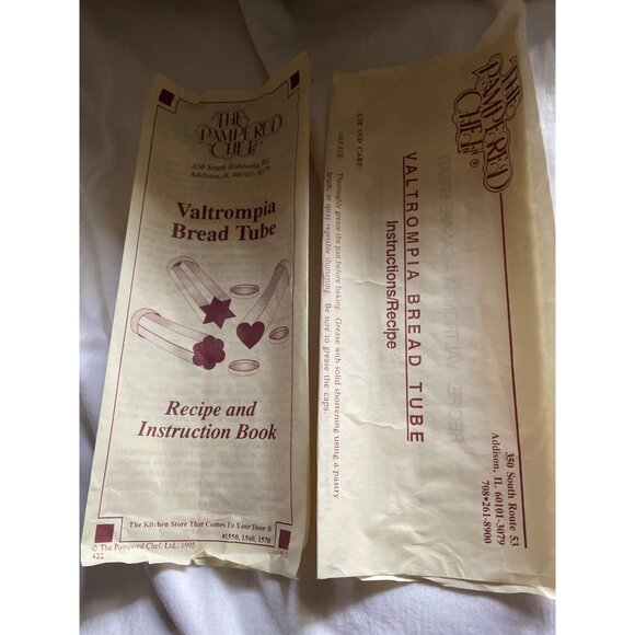 The Pampered Chef Valtrompia Bread Tube Star Shape Stainless Steel With Box & Re - Picture 6 of 11
